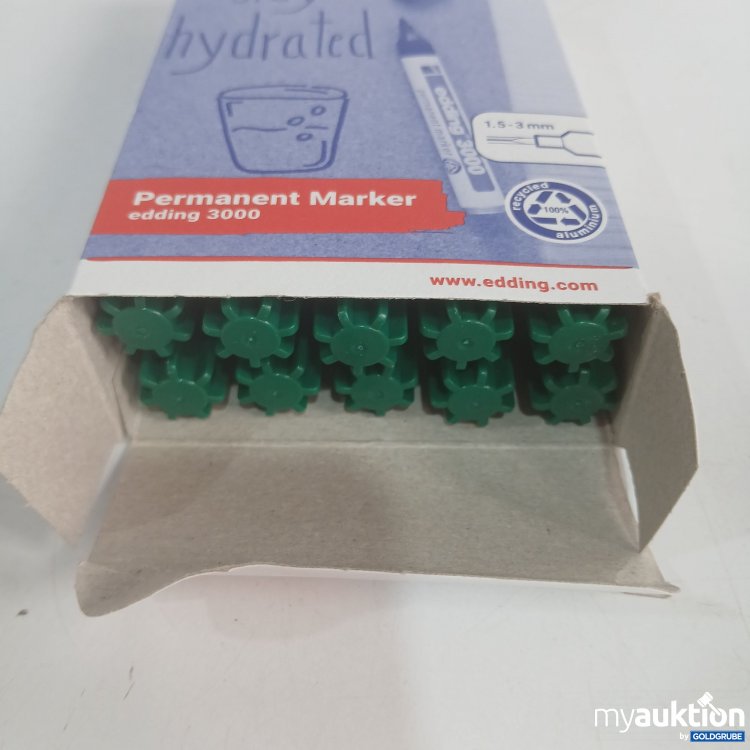 Artikel Nr. 981477: Edding Permanent Marker 3000 1,5-3mm grün 10Pack