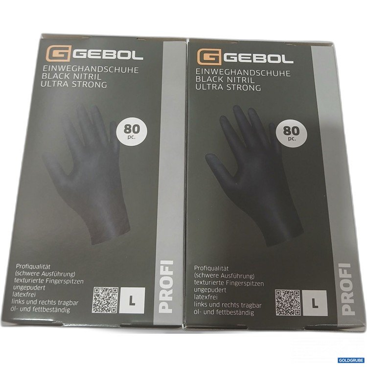 Artikel Nr. 993477: Gebol Einweghandschuhe Black Nitril Gr L 2x80Stk   