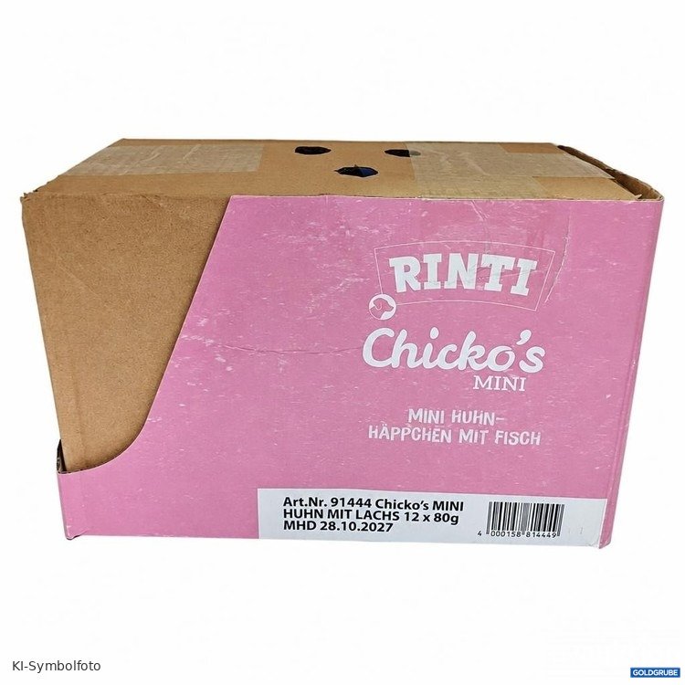 Artikel Nr. 471478: RINTI Chicko's MINI Huhn mit Lachs 12 x 80 g