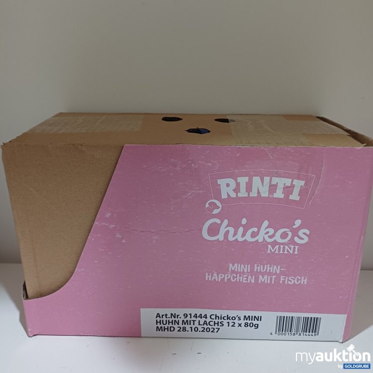 Artikel Nr. 471478: RINTI Chicko's MINI Huhn mit Lachs 12 x 80 g