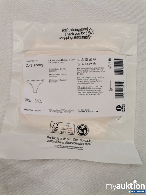 Artikel Nr. 822478: Organic basic core Thong 