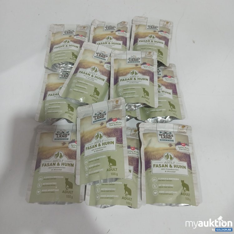 Artikel Nr. 845478: Wildes Land Adult Katzenfutter Fasan&Huhn je 12x 100g