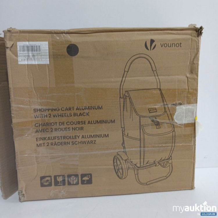 Artikel Nr. 854478 Artikel Nr. 854478: Vounot Shopping Cart Aluminium with 2 Wheels Black