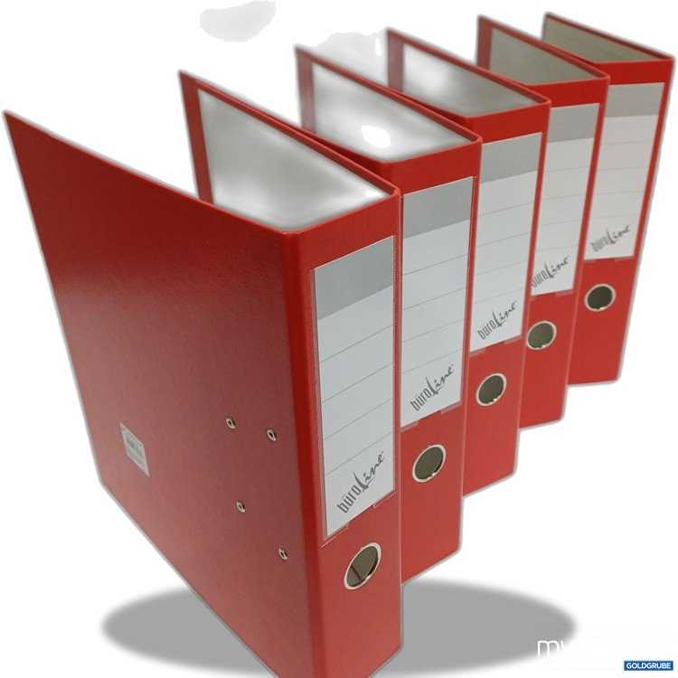 Artikel Nr. 884478: Büroline Ordner, A4 PP 7,5cm, Rot, 5Stk.