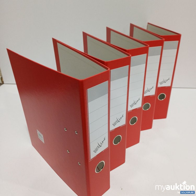 Artikel Nr. 884478: Büroline Ordner, A4 PP 7,5cm, Rot, 5Stk.