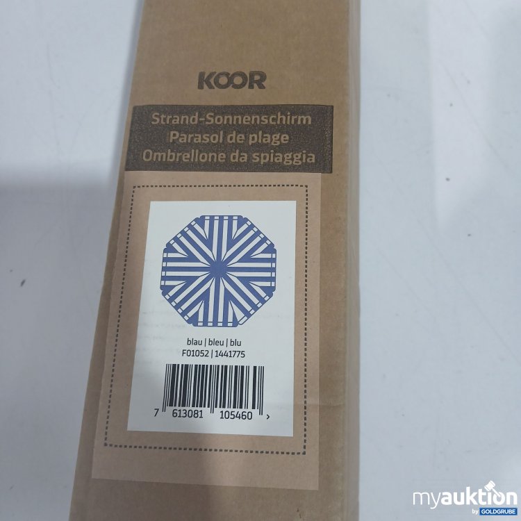 Artikel Nr. 916478: Koor Strand Sonnenschirm blau F01052 
