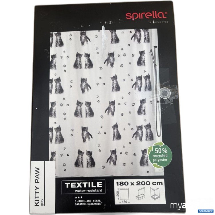 Artikel Nr. 921478: spirella Kitty Paw Duschvorhang 180x200 cm