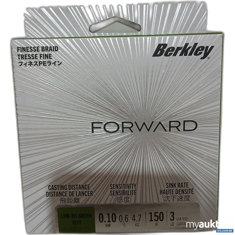 Artikel Nr. 930478: Berkley Forward Finesse Braid 150 m 6.4kg
