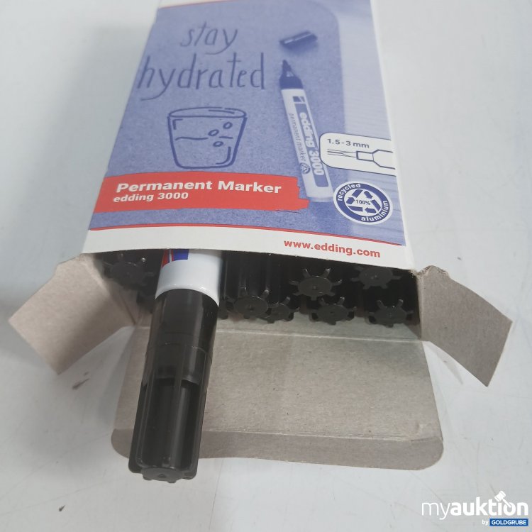 Artikel Nr. 981478: Edding Permanent Marker 3000 1,5-3mm schwarz 10Pack