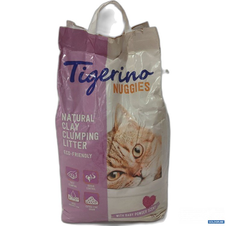Artikel Nr. 987478: Tigerino Nuggies Natural Clay Clumping Litter with Babypowder Scent 14L