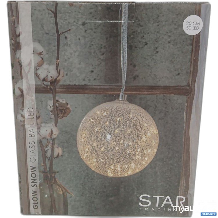 Artikel Nr. 447479: STAR GLOW SNOW GLASS BALL LED 20 CM