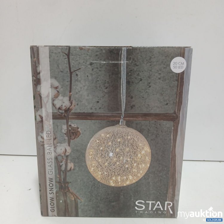 Artikel Nr. 447479: STAR GLOW SNOW GLASS BALL LED 20 CM
