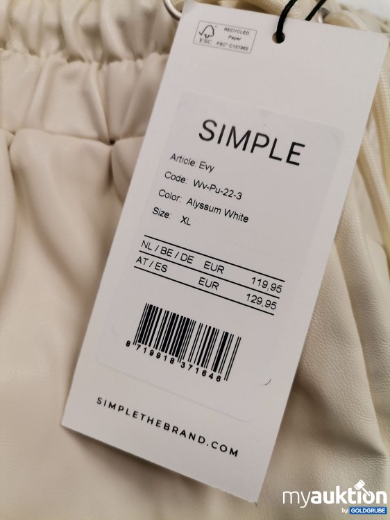 Artikel Nr. 669479 Artikel Nr. 669479: Simple Schlupfhose Lederoptik