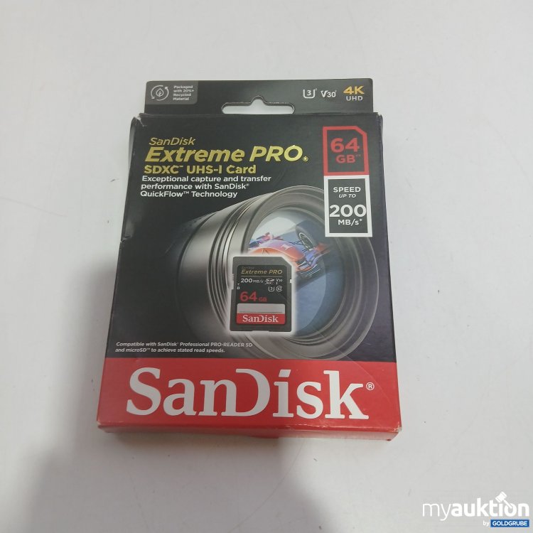 Artikel Nr. 802479 Artikel Nr. 802479: SanDisk Extreme Pro 64GB