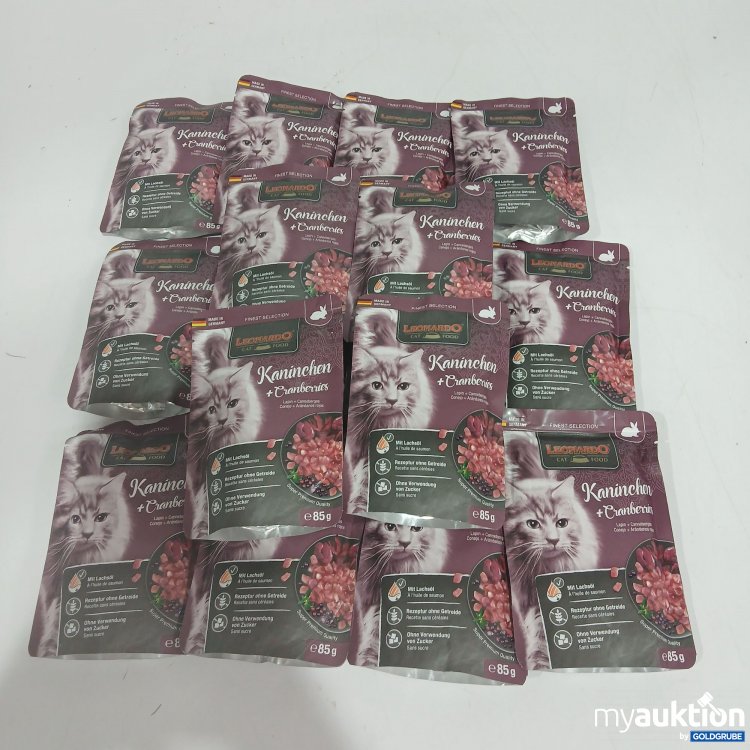 Artikel Nr. 845479: Leonardo Katzenfutter Kaninchen + Cranberries je 16x 85g