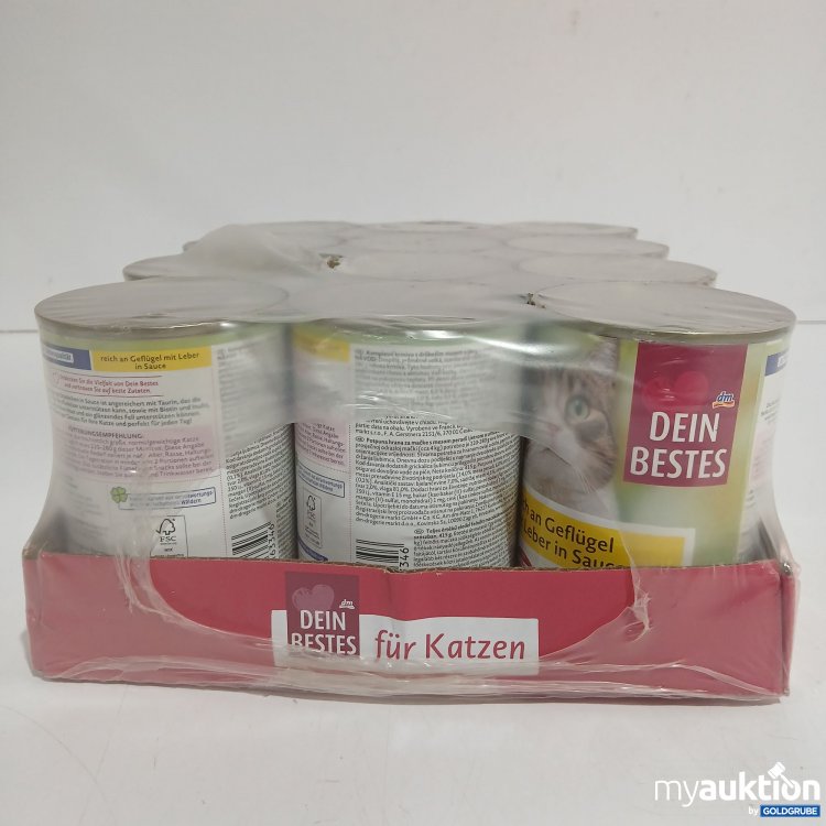 Artikel Nr. 885479: Dein Bestes Katzenfutter Reich an Geflügel Leber in Sauce 12x415g