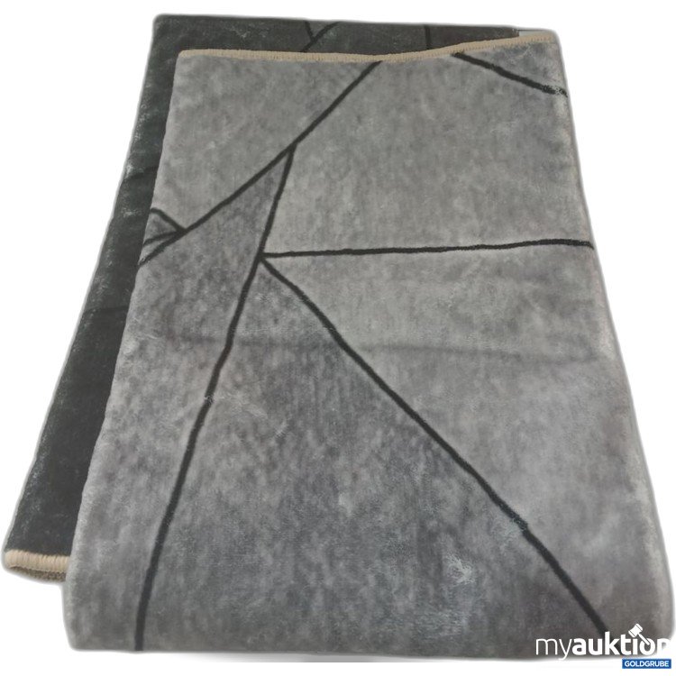 Artikel Nr. 933479 Artikel Nr. 933479: Teppich Grau Schwarz Geometrisch ca 144cmx74cm