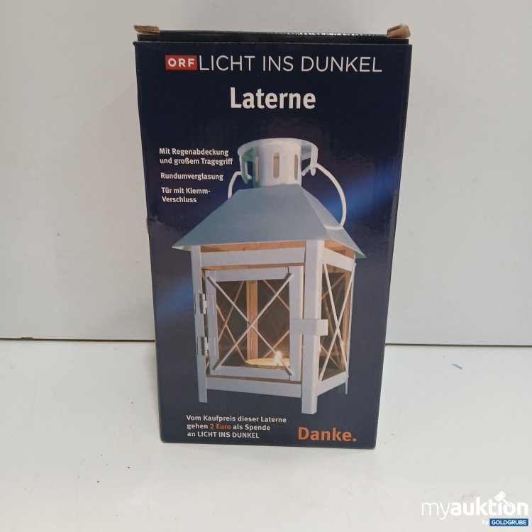 Artikel Nr. 951479: Licht ins Dunkel Laterne mit Regenabdeckung 13×13×24cm 