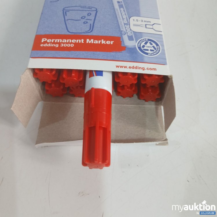 Artikel Nr. 981479: Edding Permanent Marker 3000 1,5-3mm rot 10Pack