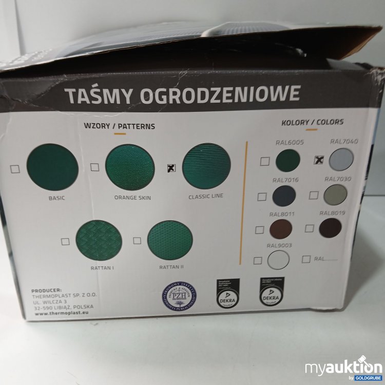 Artikel Nr. 440480: Thermoplast Sichtschutzstreifen  Ral7040 26m 