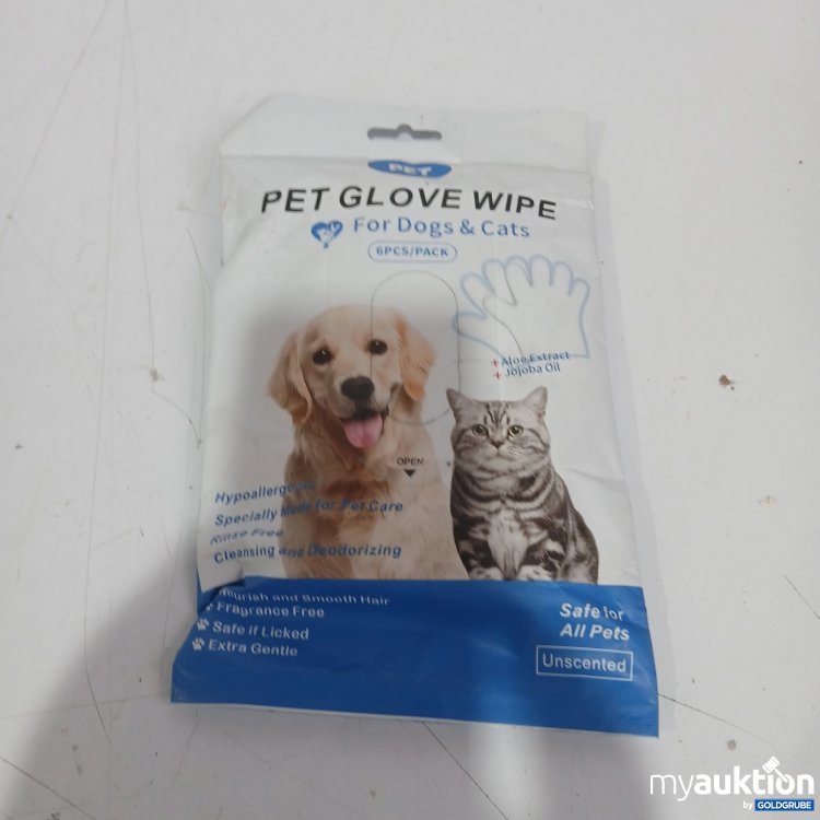 Artikel Nr. 466480: PET 1 Packung Glove Wipe für Hunde und Katzen