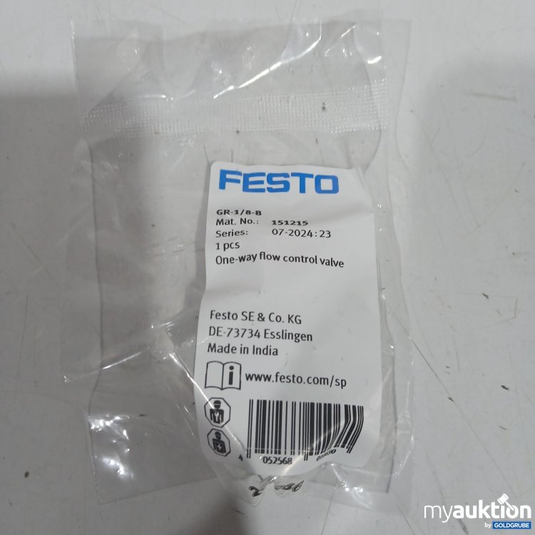 Artikel Nr. 524480: Festo one-way flow control valve GR-1/8-B 