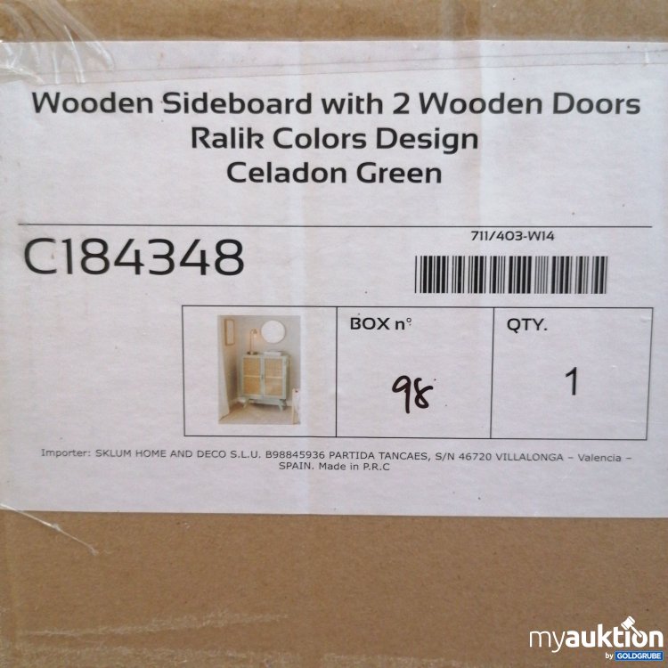 Artikel Nr. 720480: Sklum Ralik Sideboard, Zwei Holztüren C184348