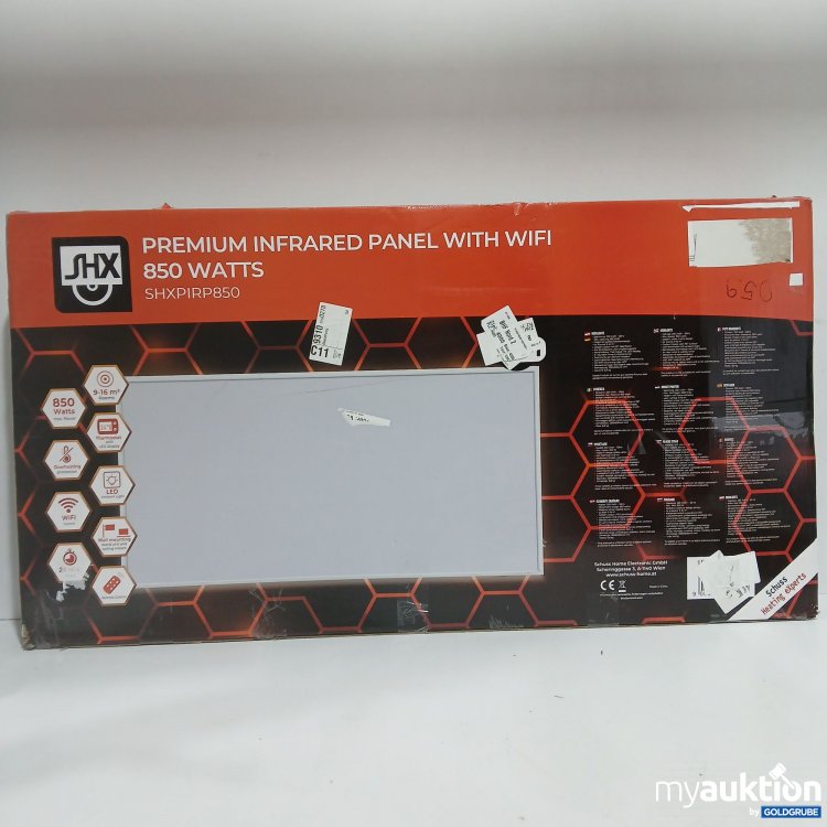 Artikel Nr. 903480 Artikel Nr. 903480: SHX Premium Infrared Panel with WIFI 850W SHXPIRP850