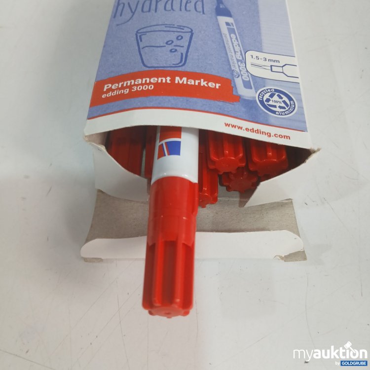 Artikel Nr. 981480: Edding Permanent Marker 3000 1,5-3mm rot 8Pack