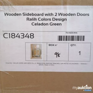 Auktion Sklum Ralik Sideboard, Zwei Holztüren C184348