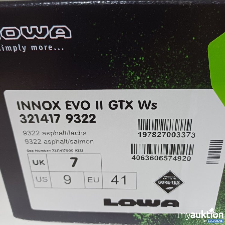 Artikel Nr. 463481 Artikel Nr. 463481: Lowa Innox Evo II GTX Ws Größe 41