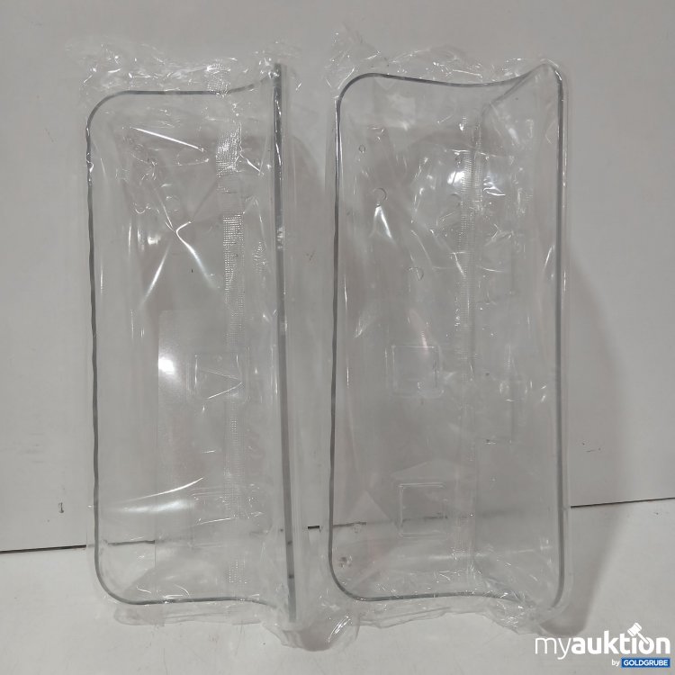 Artikel Nr. 478481: 2er-Set Acryl Wandregale/Badezimmerregale transparent & selbstklebend 24 x 8 cm 