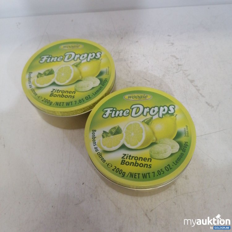 Artikel Nr. 725481: Woogie Fine Drops Zitronen Bonbons 2x200g