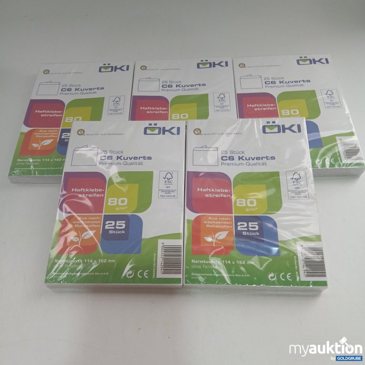Artikel Nr. 831481: Öki C6 Kuverts 5x25 Stück 