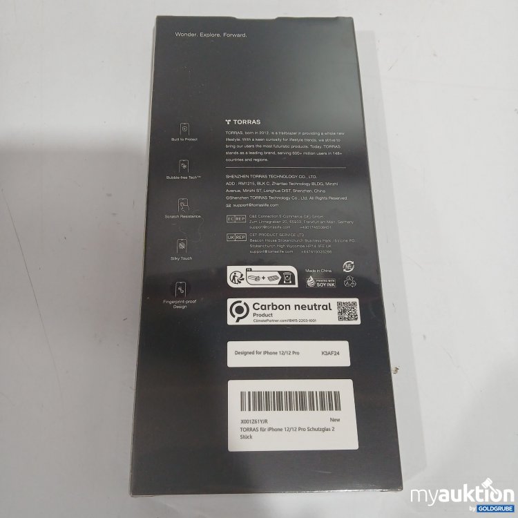 Artikel Nr. 882481: Torras Schutzglas für iPhone 12/12Pro 