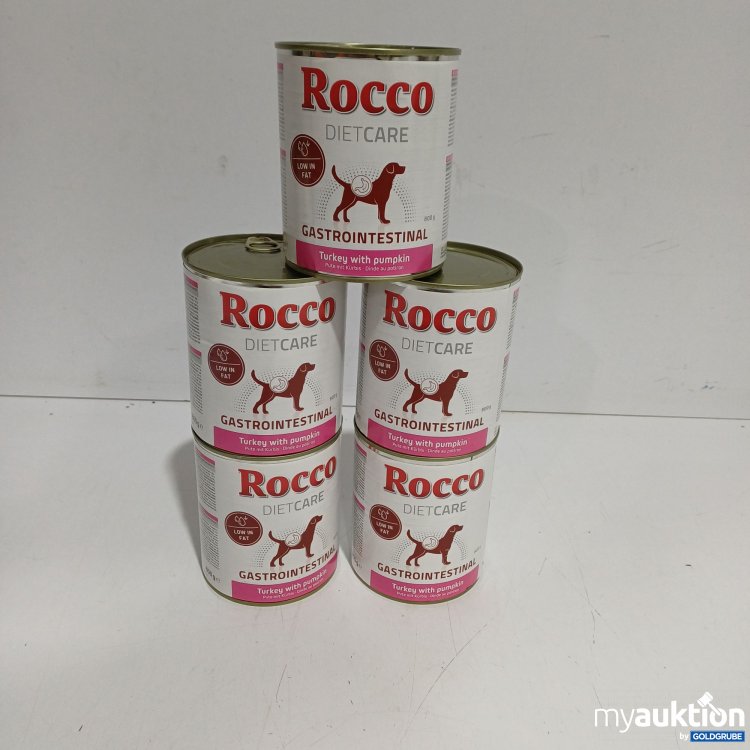 Artikel Nr. 890481 Artikel Nr. 890481: Rocco Dietcare für Hunde Pute mit Kürbis 5 Stück a800G