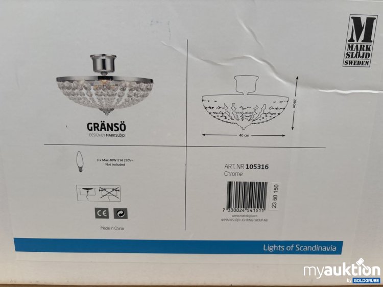 Artikel Nr. 921481: Markslöjd Gränsö Deckenleuchte 40 cm 40W