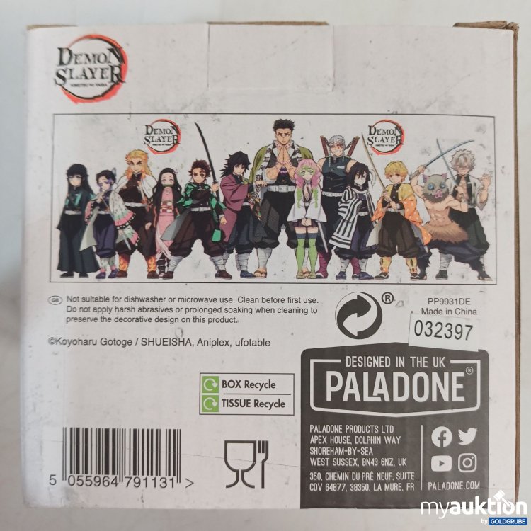 Artikel Nr. 985481 Artikel Nr. 985481: Paladone offiziell lizenzierte Demon Slayer Tasse, wechselt bei Hitze ihr Design, 300ml
