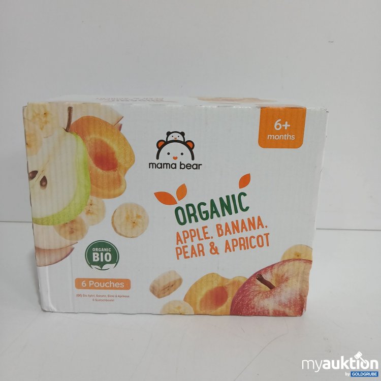 Artikel Nr. 818482 Artikel Nr. 818482: Mama bear Organic Apple,Banana,Pear & Apricot 6Pouches 6+
