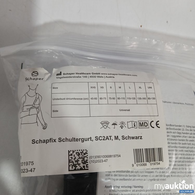 Artikel Nr. 911482 Artikel Nr. 911482: Schaper Schapfix Schultergurt SC2AT Schwarz