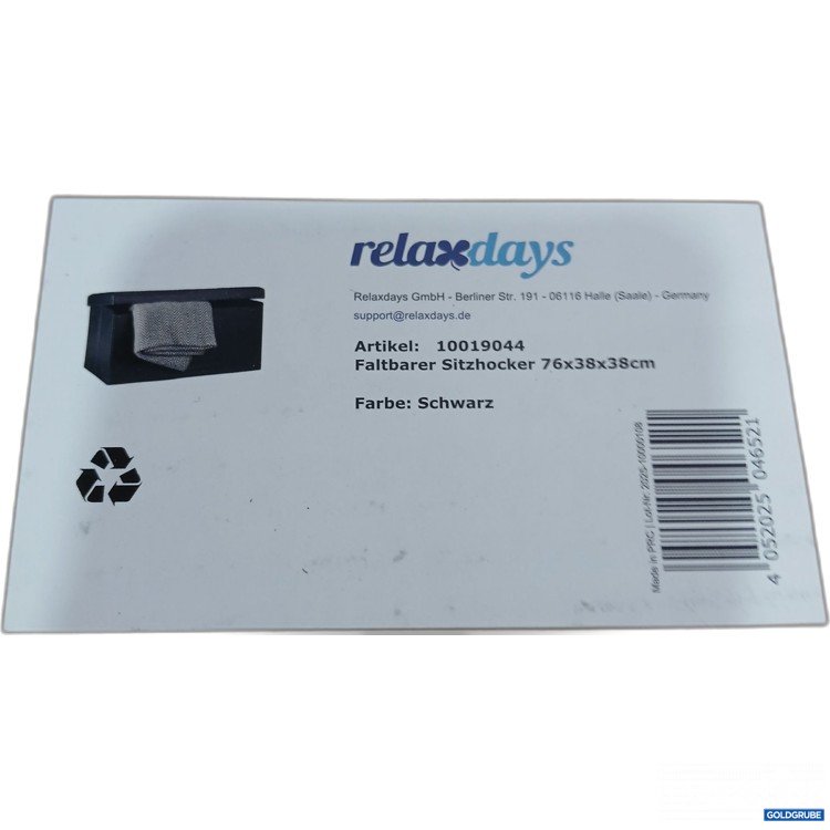 Artikel Nr. 982482 Artikel Nr. 982482: Relaxdays Faltbarer Sitzhocker 10019045