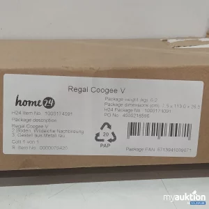 Artikel Nr. 478482: home24 Regal Coogee V Nr.1000174091 Metall/Wildeiche