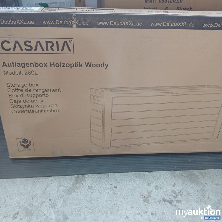 Artikel Nr. 439483: Casaria Auflagenbox Holzoptik Woody 280l 