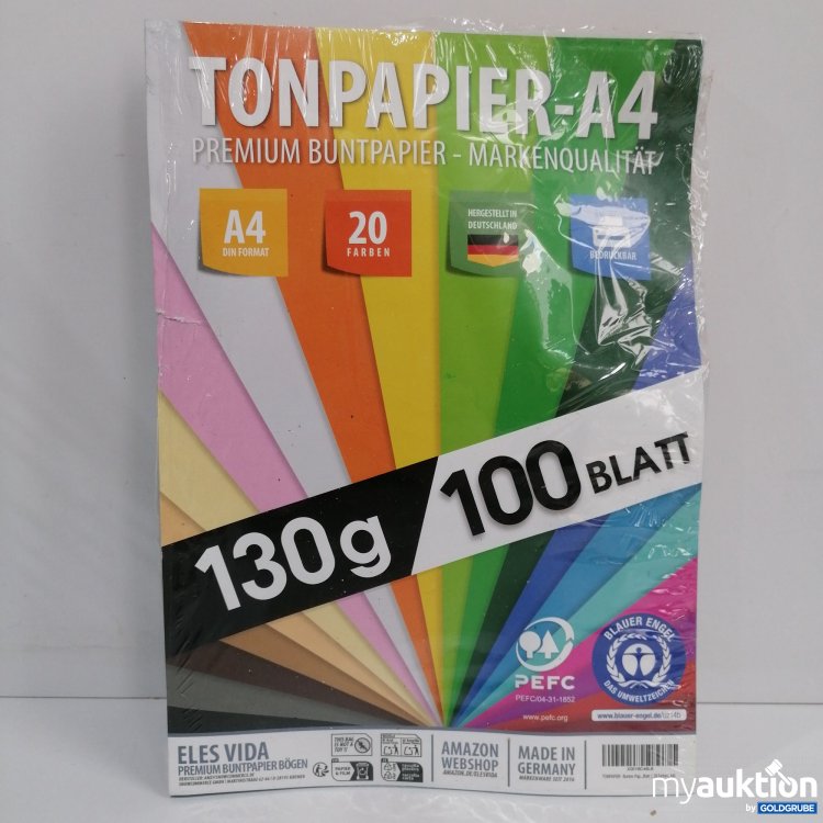 Artikel Nr. 850483: Tonpapier A4, Premium Buntpapier, 100 Blatt