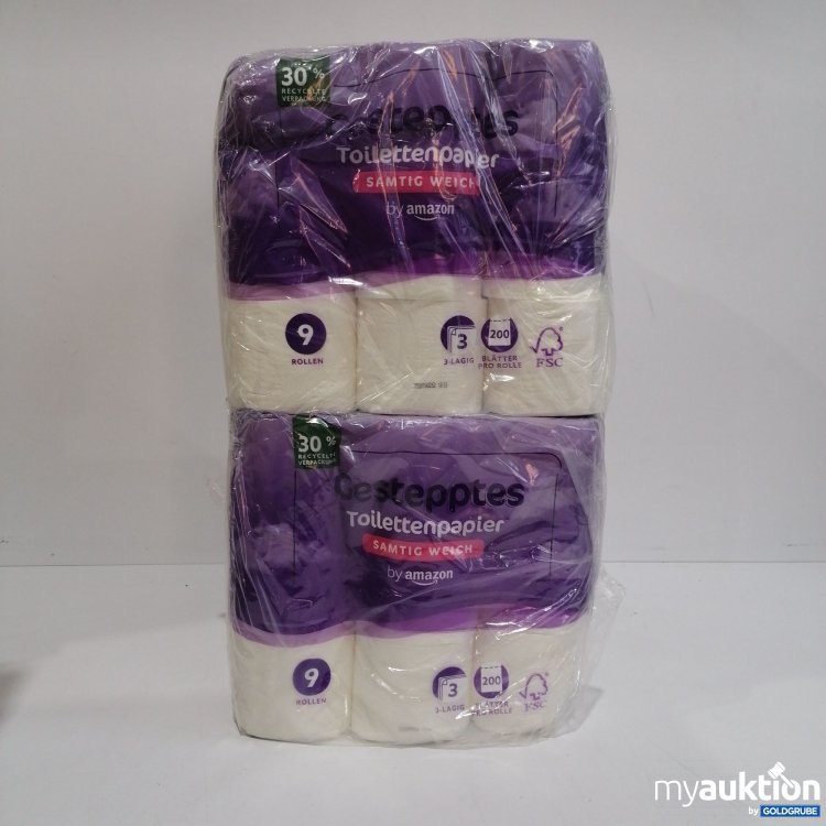 Artikel Nr. 860483: Amazon gestepptes Toilettenpapier 8x9 Rollen