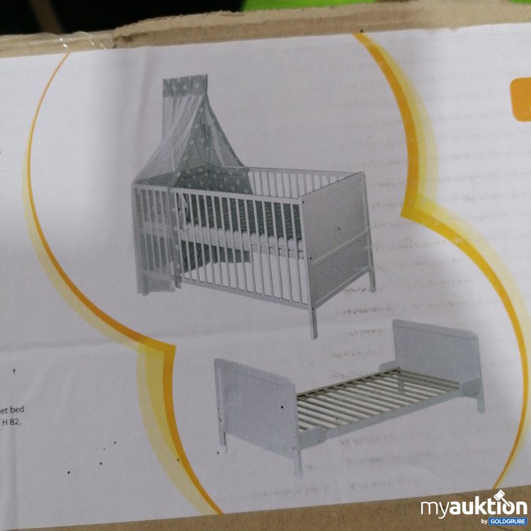 Artikel Nr. 896483: Amali Kinderbett 70x140cm verstellbar auf 145x76x82cm