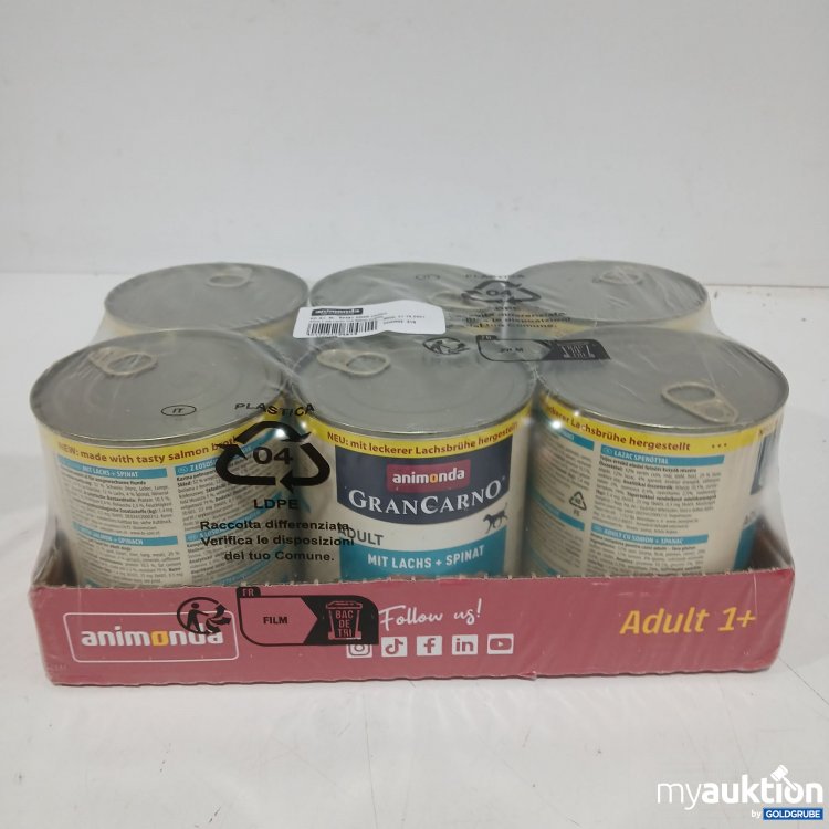 Artikel Nr. 950483: Animonda GranCarno Adult mit Lachs + Spinat 6x800g 