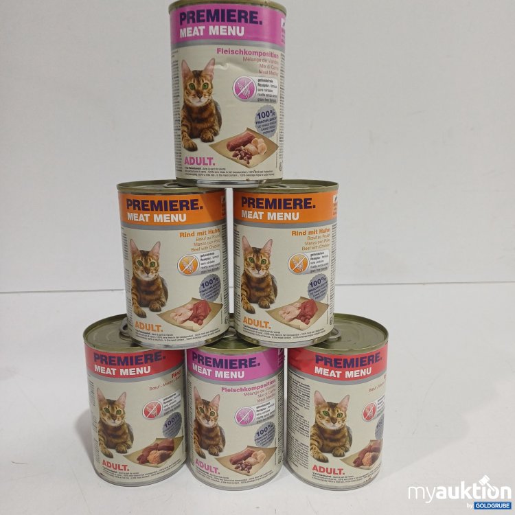 Artikel Nr. 962483: Premiere Meat Menu Katzenfutter diverse Sorten 6x400g 
