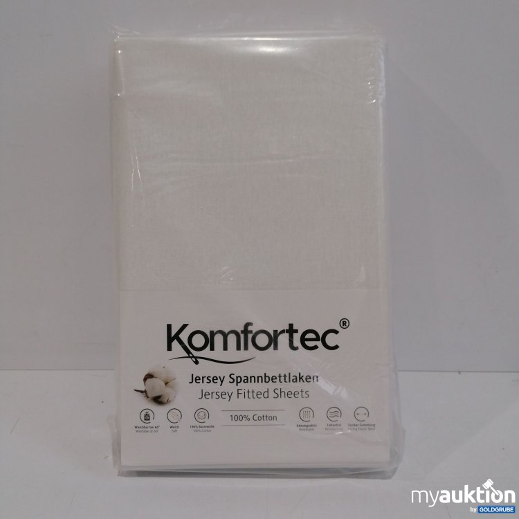 Artikel Nr. 860484: Komfortec Jersey Spannbettlaken weiß 160x200 cm