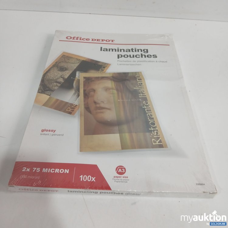 Artikel Nr. 874484 Artikel Nr. 874484: Office Depot laminating pouches A3 100Stk